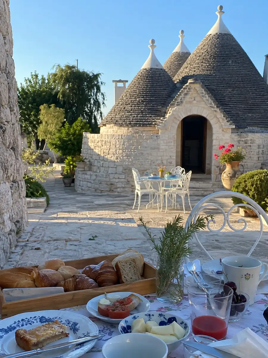 Colazione di lusso in villa in Puglia